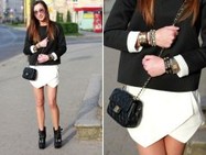 Szorty z zakładkami w stylizacjach blogerek